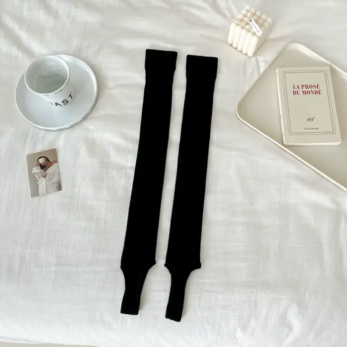 Chaussettes Hautes en Coton pour Femme, 1 Paire, Au-dessus du Genou, Nouvelle Mode, sulf, Minces, Re