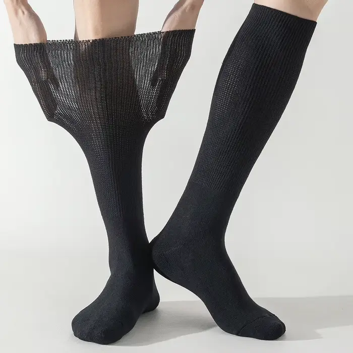 3 paires de chaussettes pour hommes et femmes diabétiques – Coussin épais sans liaison