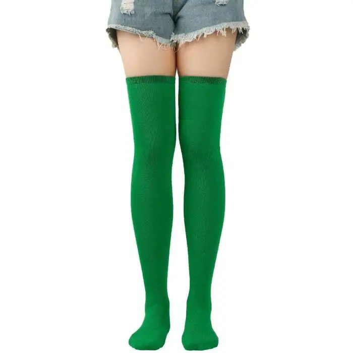 Chaussettes hautes pour femmes et filles, chaussettes de bottes amples au-dessus du genou, 15UB