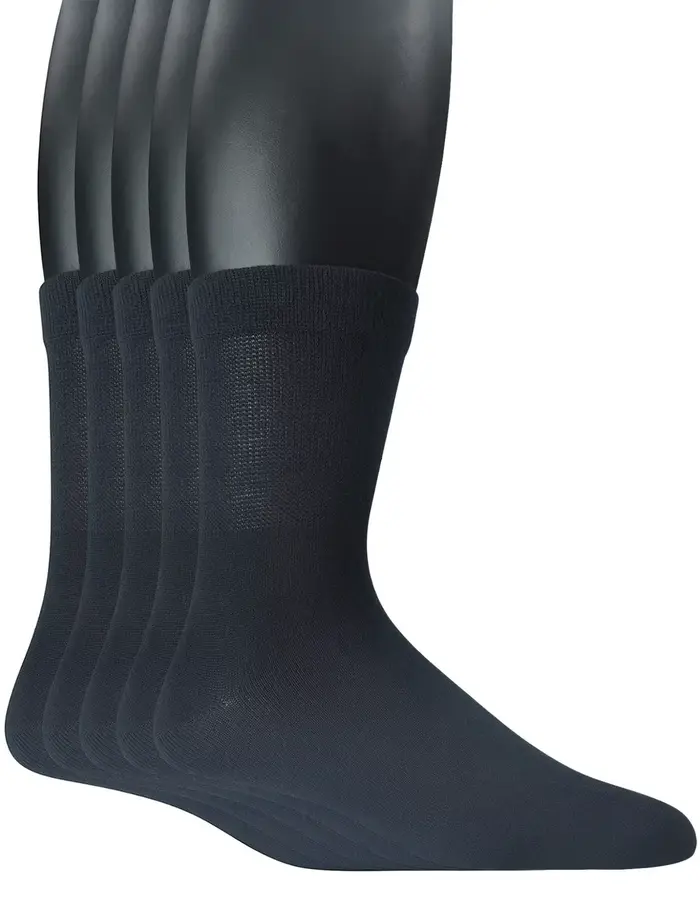 Yomandamor-Chaussettes Quart en Bambou pour Homme, Chaussettes Habillées, Parker Sans Couture, Haut