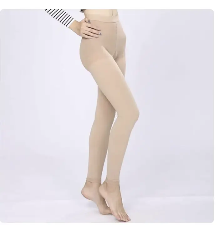 Collants de compression médicaux pour femmes et hommes, bout fermé opaque, collants de soutien gradu