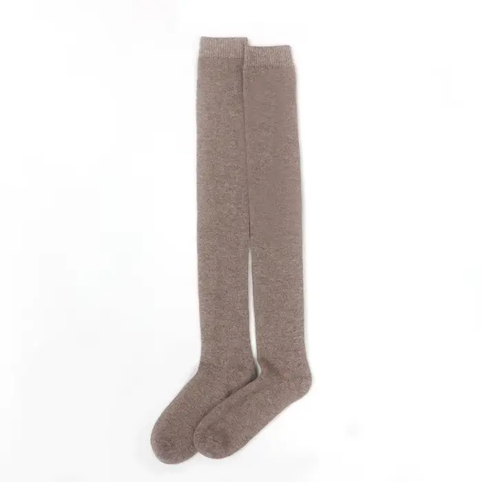 Chaussettes hautes en cachemire pur pour femmes