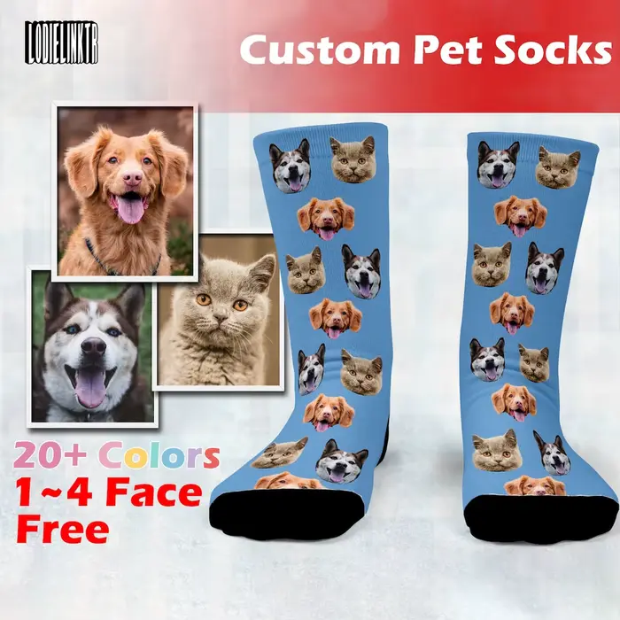 Chaussettes personnalisées pour animaux de compagnie