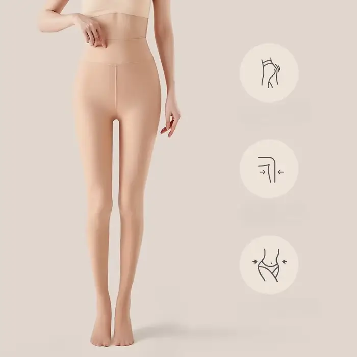 Collants légers pour l'hiver, Pile chaude, épais, couleur chair, amincissant, japonais JK, bas sexy 