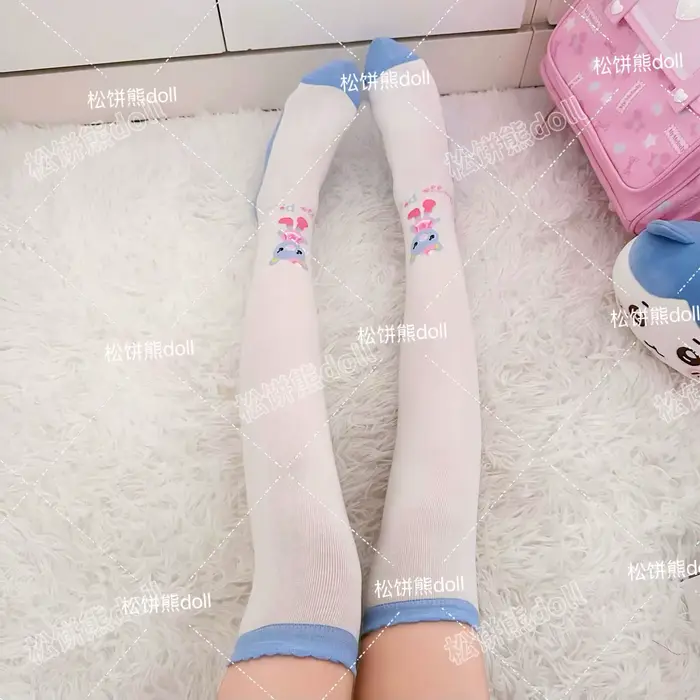 Chaussettes hautes japonaises, dessin animé Mp, douce fille, vêtements assortis avec tout, accessoir