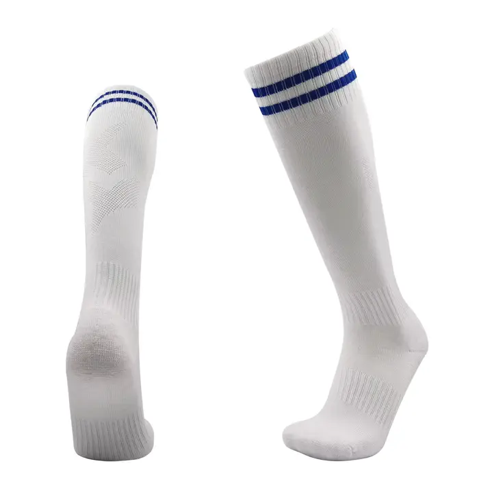 Chaussettes de Football pour enfants, bas de haute qualité, Tube Long, genou, Legging en coton, Base