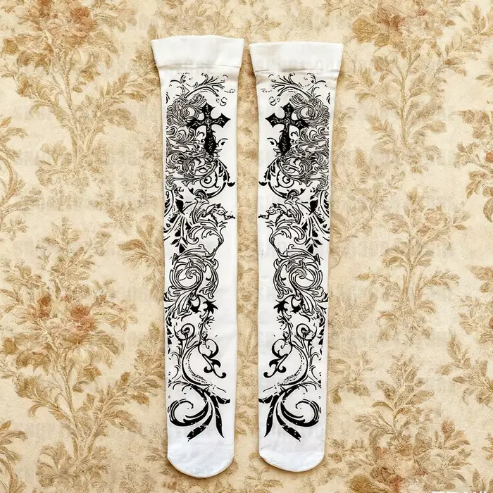 Chaussettes longues féeriques Y2K pour femme, style Emo, Streetwear, Gothique, Cool Girl, au-dessus 