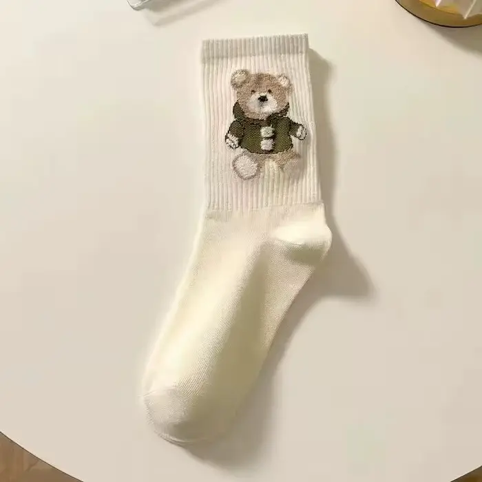 Femmes chaussettes coton imprimé Animal automne hiver dames chaussette Skarpetki Damskie Harajuku ch