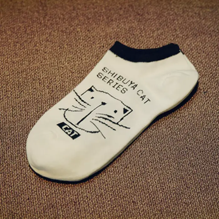 Chaussettes courtes fines en coton pour femmes
