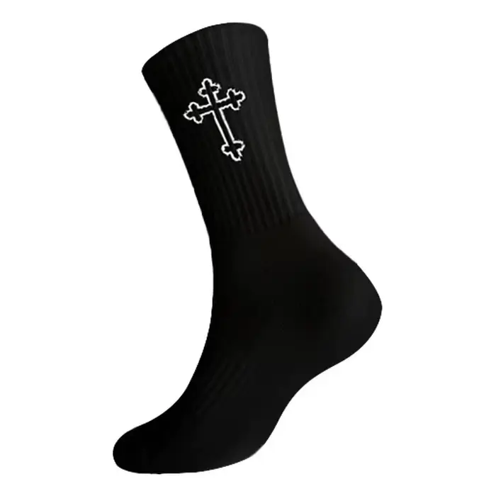 Chaussettes à motif croisé, confort, respirabilité, absorption d'humidité et évacuation de la transp