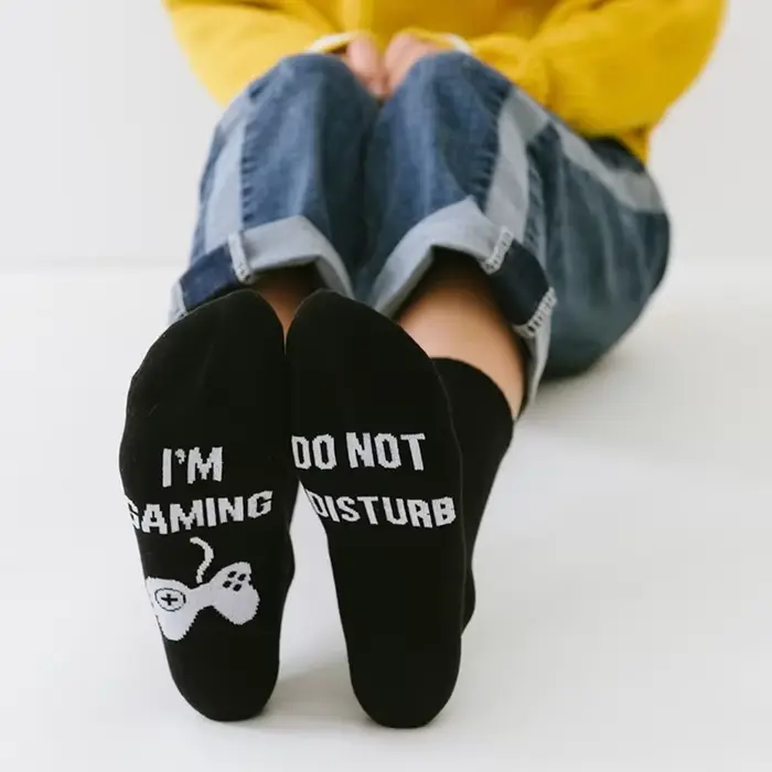 Chaussettes à vin personnalisées pour hommes, si vous pouvez lire ce Style lettrage, automne printem