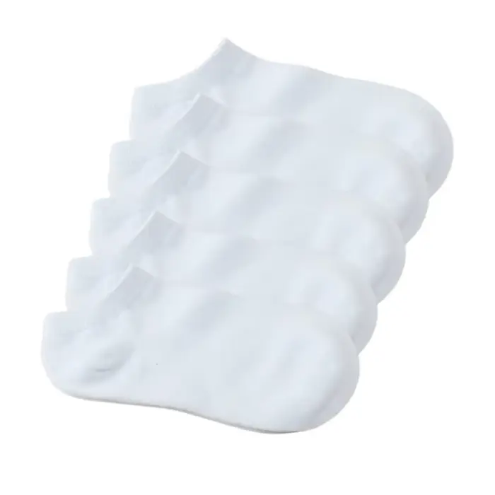 Chaussettes basses blanches pour enfants, chaussettes de rinçage pour garçons et filles, chaussettes