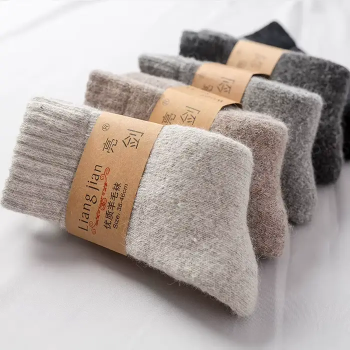 Super ThUNICEF-Chaussettes Solides en Laine Mérinos pour Homme