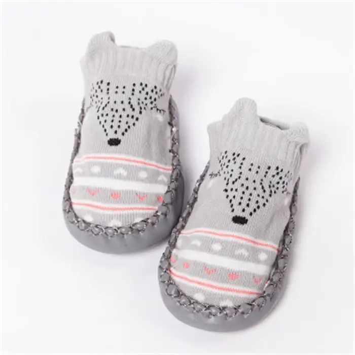 Chaussettes avec l'offre elles en caoutchouc pour bébé, chaussures coordonnantes et souples pour nou