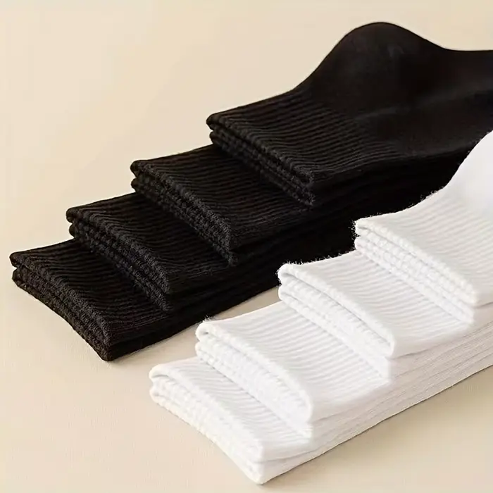 Chaussettes de sport mi-mollet blanches pour hommes