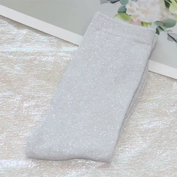 Chaussettes à paillettes couleur bonbon pour femmes, chaussettes amples en filigrane Harajuku, Linge