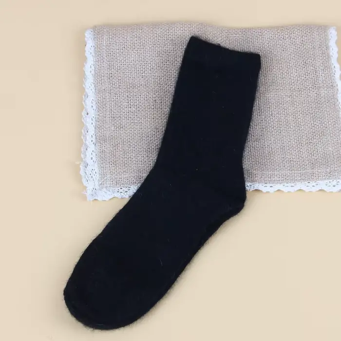 Angola lapin et laine mérinos chaussettes femmes marque épais hiver chaussettes mode chaussettes cha