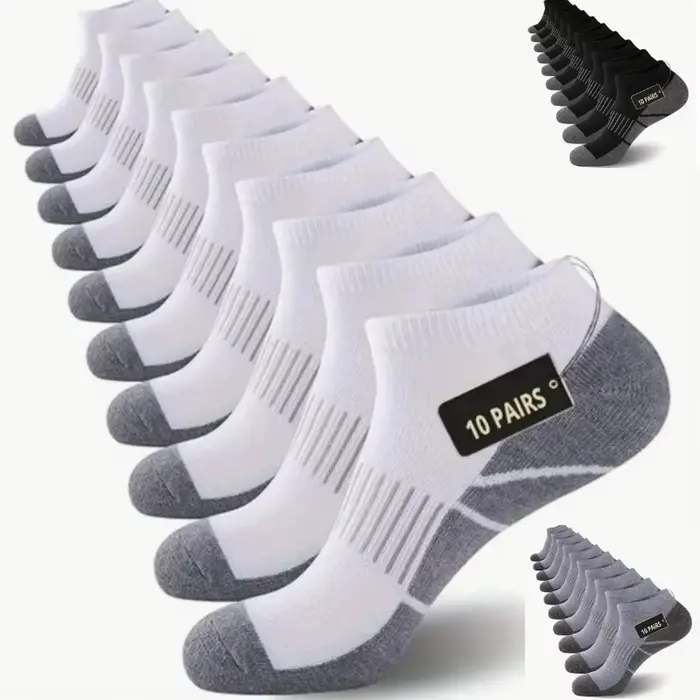 Chaussettes de sport d'extérieur pour hommes, haute qualité, confortables, antidérapantes, pour le football, grandes tailles, nouveau style, 10/30 paires