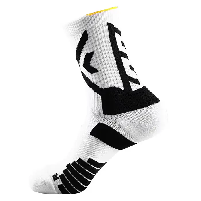 Chaussettes de basket-ball montantes évacuant l'humidité, rembourrées, semelle épaisse en éponge, ch