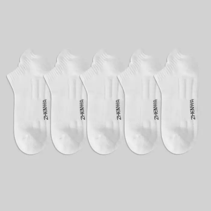 5 paires de chaussettes de sport en coton pour hommes, respirantes, absorbant la sueur et résistante