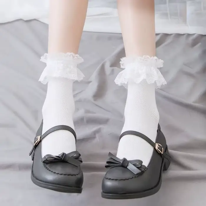 Chaussettes en dentelle Lolita Jk pour femmes