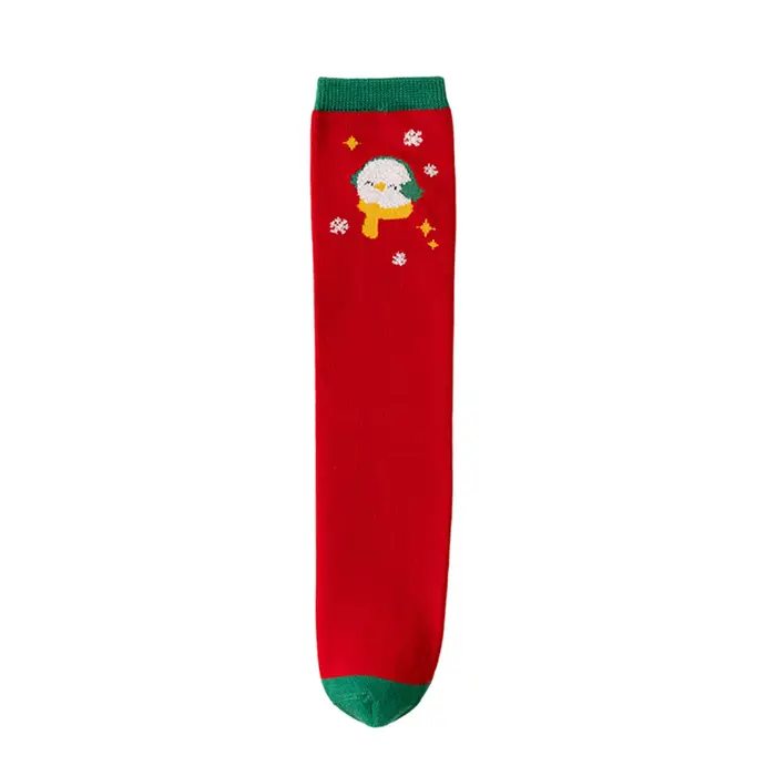 Chaussettes hautes de noël pour enfants, bas confortables à motif de renne, dessin animé de vacances