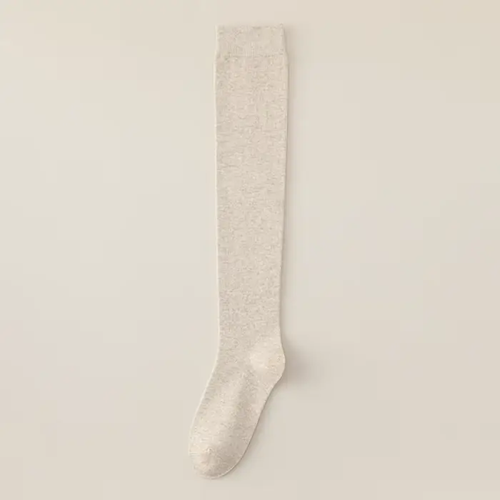 Femmes chaussettes de haute qualité nouvelle mode d'automne plaine genou chaussettes Style coréen lo