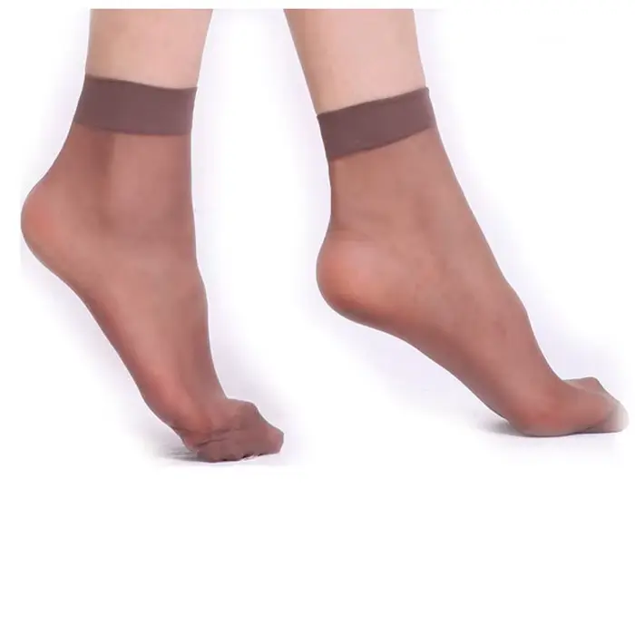 Meilleures ventes, 10 paires de chaussettes transparentes de haute qualité, chaussettes d'été fines 