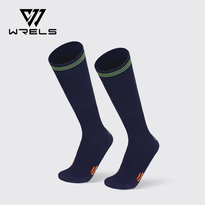 WRELS Sport chaussettes de cyclisme absorbant les chocs anti-dérapant varices chaussettes de Compres
