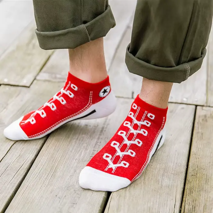 Femmes courtes cheville chaussettes hommes automne printemps respirant décontracté mode loisirs Sport étoile lacet