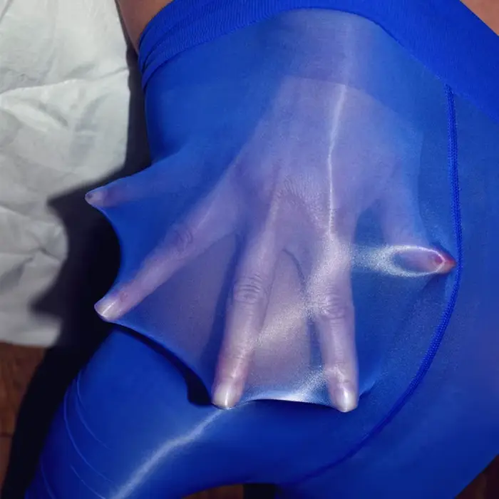 Collants brillants à l'huile à taille haute pour femmes