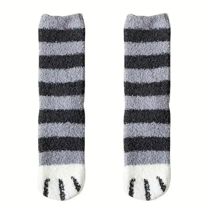 Chaussettes floues pour femmes hiver chaud doux confortable moelleux microfibre maison pantoufle de 