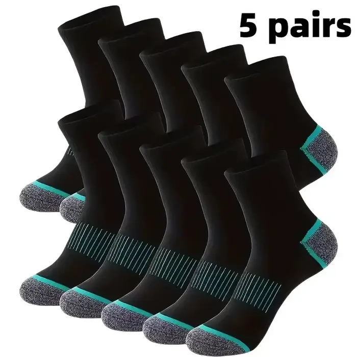 5 paires de chaussettes de sport haut de gamme pour hommes