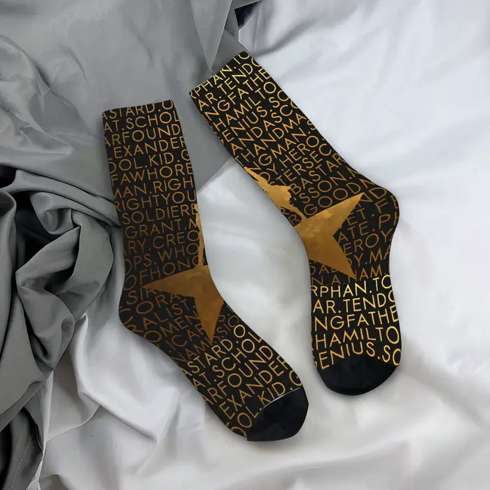 Hamiltons les chaussettes musicales automne bas drôle Couple chaussettes respirantes conception exté
