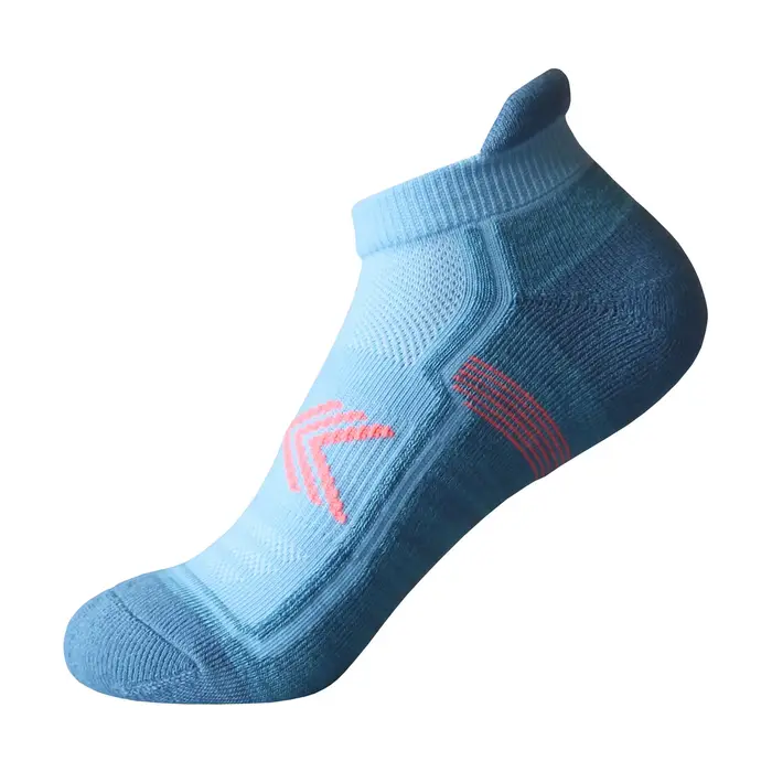 Chaussettes de course respirantes pour femmes, chaussettes courtes à boucles avec mouvement, couleur