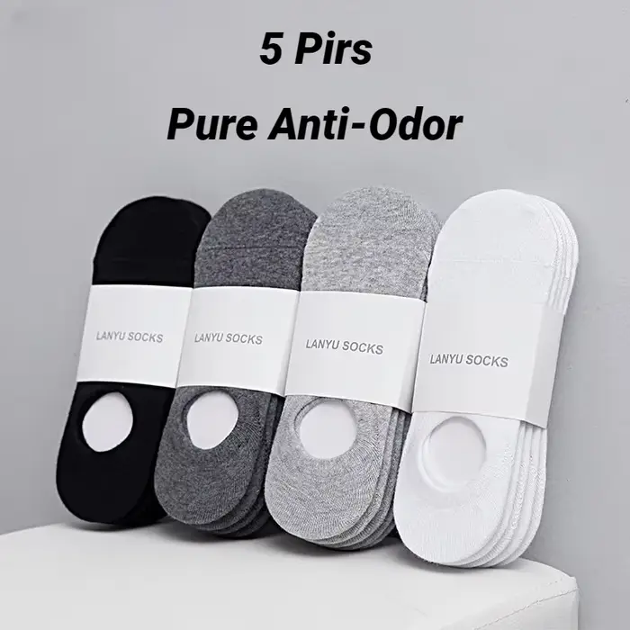 Chaussettes bateau invisibles pour hommes, style décontracté, coupe basse, Meia Multifit
