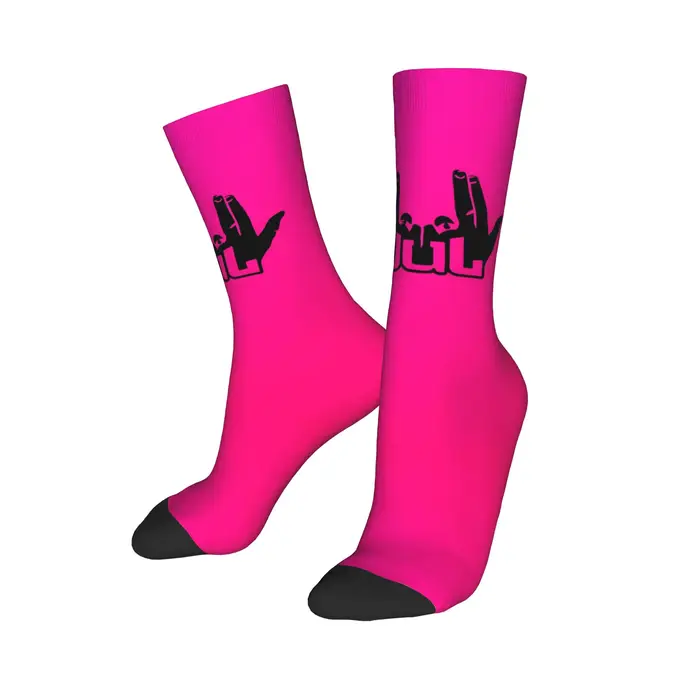 Personnalisé Cool J-Juls chaussettes femmes hommes chaud impression 3D chanteur français sport baske