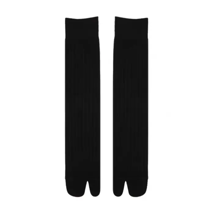 Deux chaussettes Parker en coton à la mode, Harajuku, rétro, rayé, japonais, Tabi, optique, fil gros