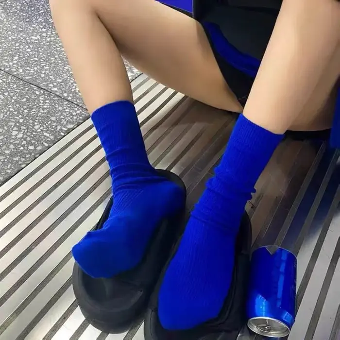 Klein-Chaussettes de sport de rue décontractées pour femmes