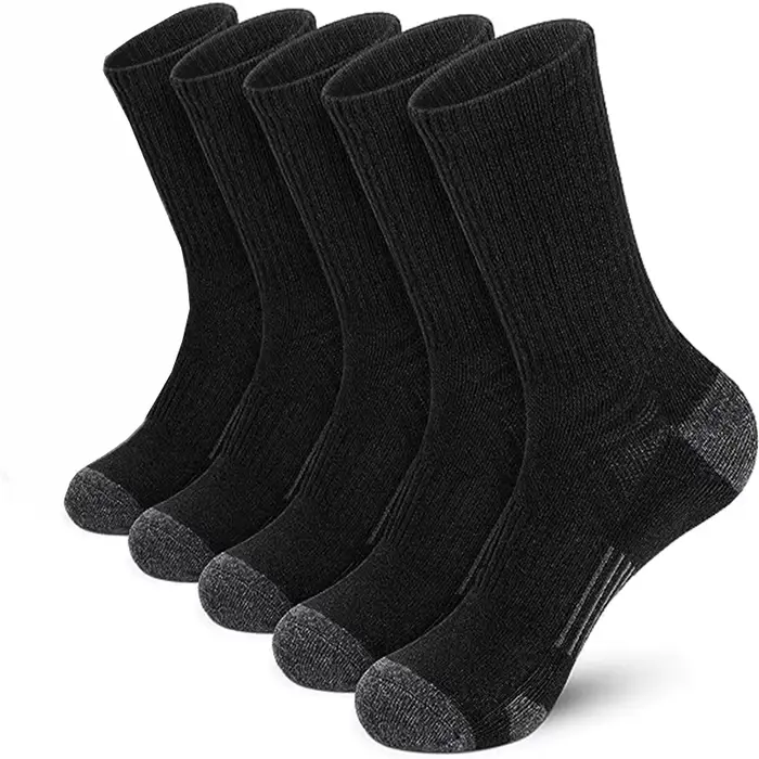 4 paires de chaussettes de sport respirantes et amortissantes, chaussettes de course haute performan