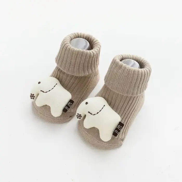 Chaussettes antidérapantes en coton pour bébé, chaussettes mignonnes de dessin animé pour nouveau-né