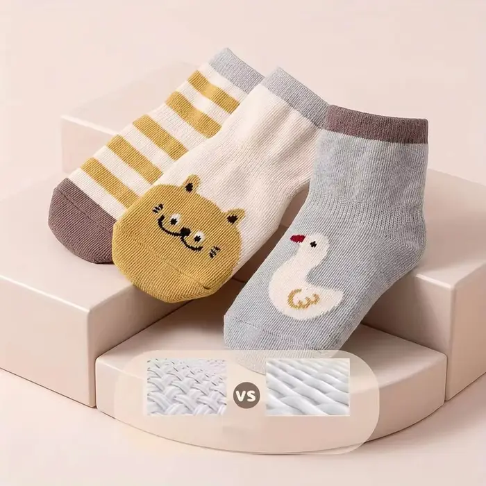 5 paires de chaussettes antidérapantes pour bébés et tout-petits