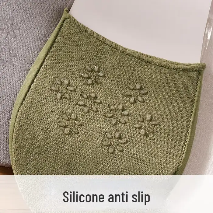 Chaussettes Bateau Invisibles Antidérapantes en Silicone pour Femme