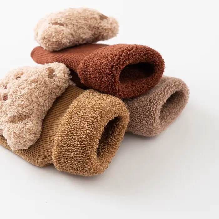 Chaussettes coordonnantes en coton doux pour bébé