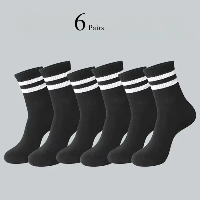 Hommes femmes chaussettes rayées mode couleur doux confortable absorbant la sueur respirant amoureux