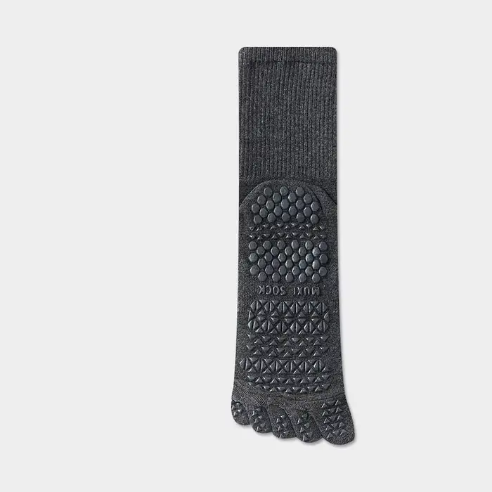 Chaussettes de Pilates pour hommes en gros, en coton respirant, antidérapantes, pour massage et yoga