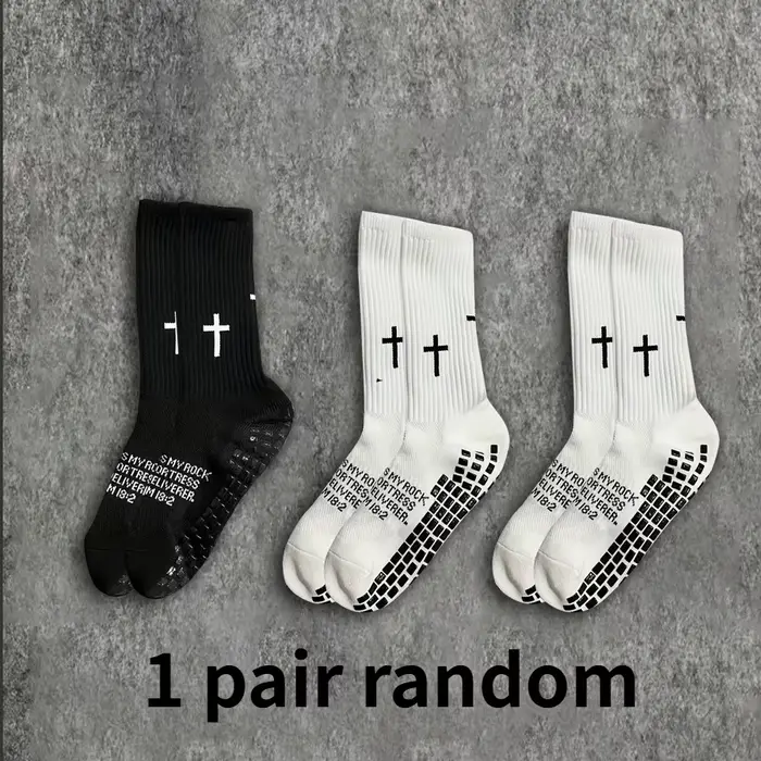 1/5 paires de chaussettes de football pour hommes et femmes, chaussettes de sport à fond épais résis