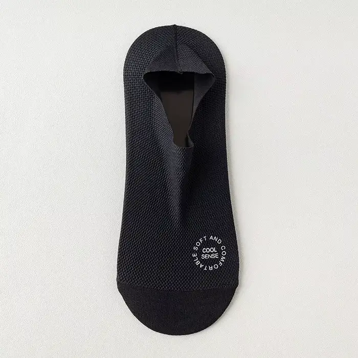 Chaussettes à doublure ultra fine pour hommes, coordonnantes, invisibles, en silicone, coupe basse, 