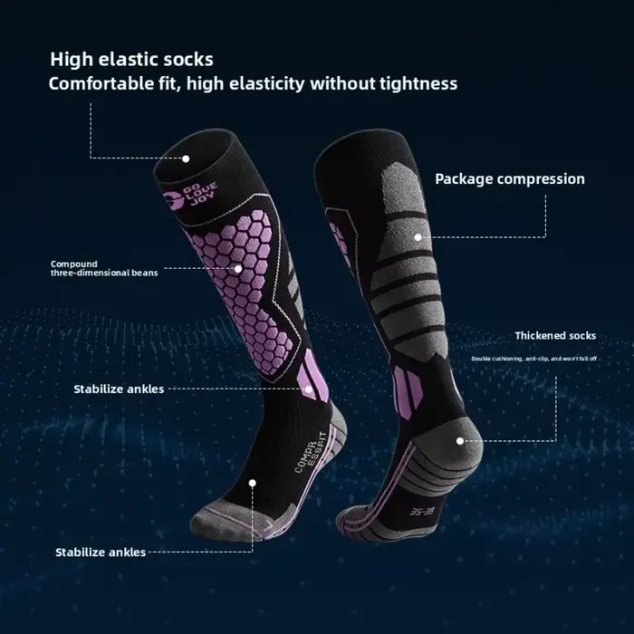 WRELS 1/2/3 paires de chaussettes de ski