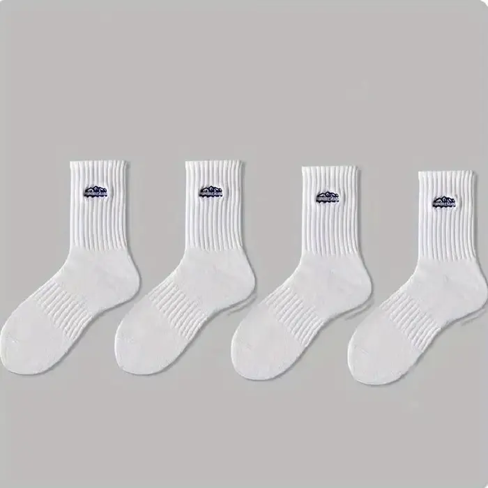 4 paires de chaussettes unisexes avec motif de peinture à l'huile, fines, respirantes et polyvalente